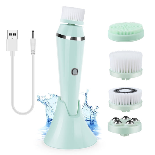 Electric Facial Cleansing Brush – 3-Speed Waterproof Exfoliator